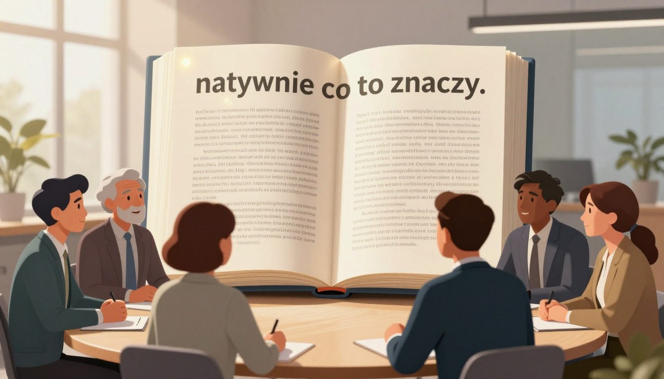 natywnie co to znaczy