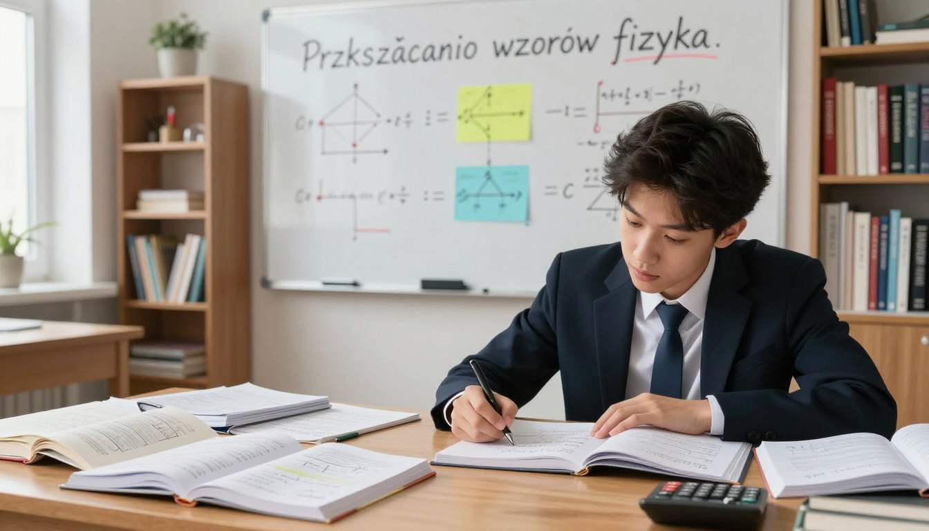 przekształcanie wzorów fizyka
