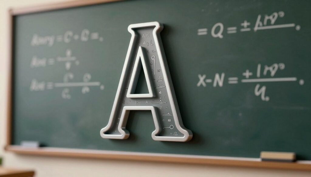 A close-up view of a mathematical curly bracket, prominently displayed in the foreground, crafted from a sleek, modern design, casting subtle shadows. The bracket’s interior features intricate mathematical equations and symbols rendered in fine detail, emphasizing its relevance in mathematical expressions. In the middle ground, a softly blurred chalkboard or whiteboard background filled with mathematical notations creates a scholarly atmosphere, hinting at its educational importance. The lighting is warm and inviting, mimicking a classroom setting with a slight glow that highlights the bracket. The image is captured from a slight angle, making it feel dynamic and engaging. Overall, the scene evokes a thoughtful, intellectual mood, ideal for illustrating a mathematical concept.