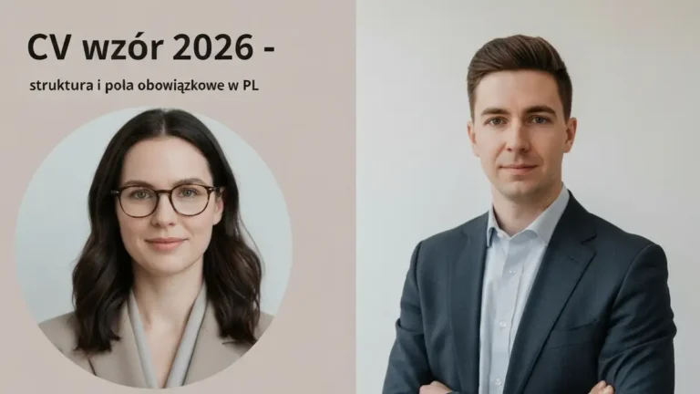 CV wzór 2026 - struktura i pola obowiązkowe w PL - ilustracja