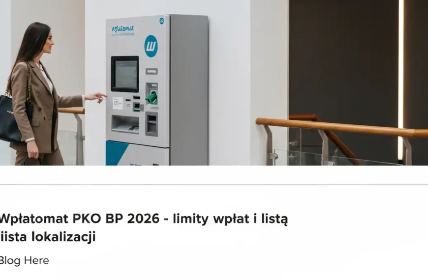 Wpłatomat PKO BP 2026 - limity wpłat i lista lokalizacji - ilustracja